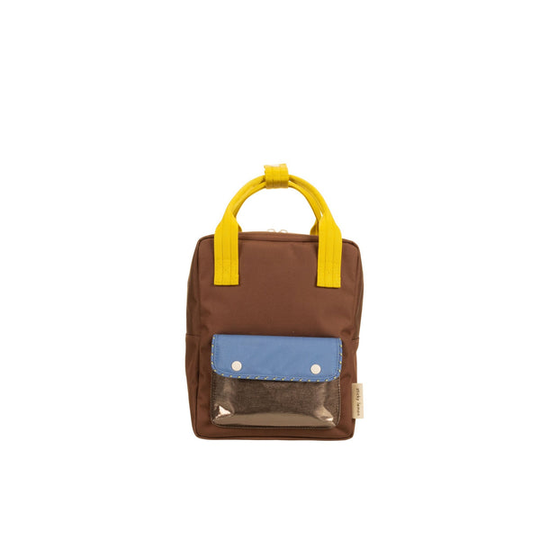 sticky lemon backpack small envelope - bronze brown