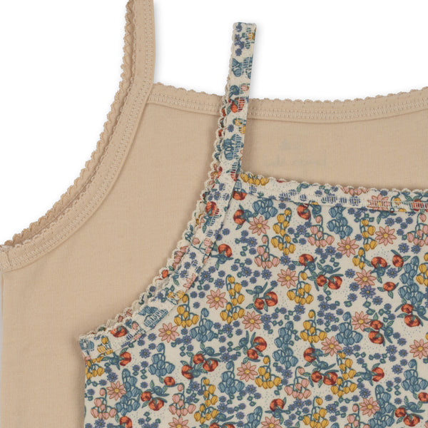 konges 2 pack tank top - fleur/sand