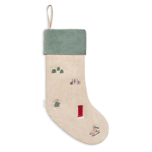 Christmas Stocking - Festive Forest Bunny