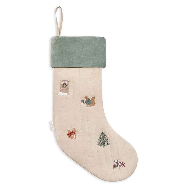 Christmas Stocking - Festive Forest Squirrel