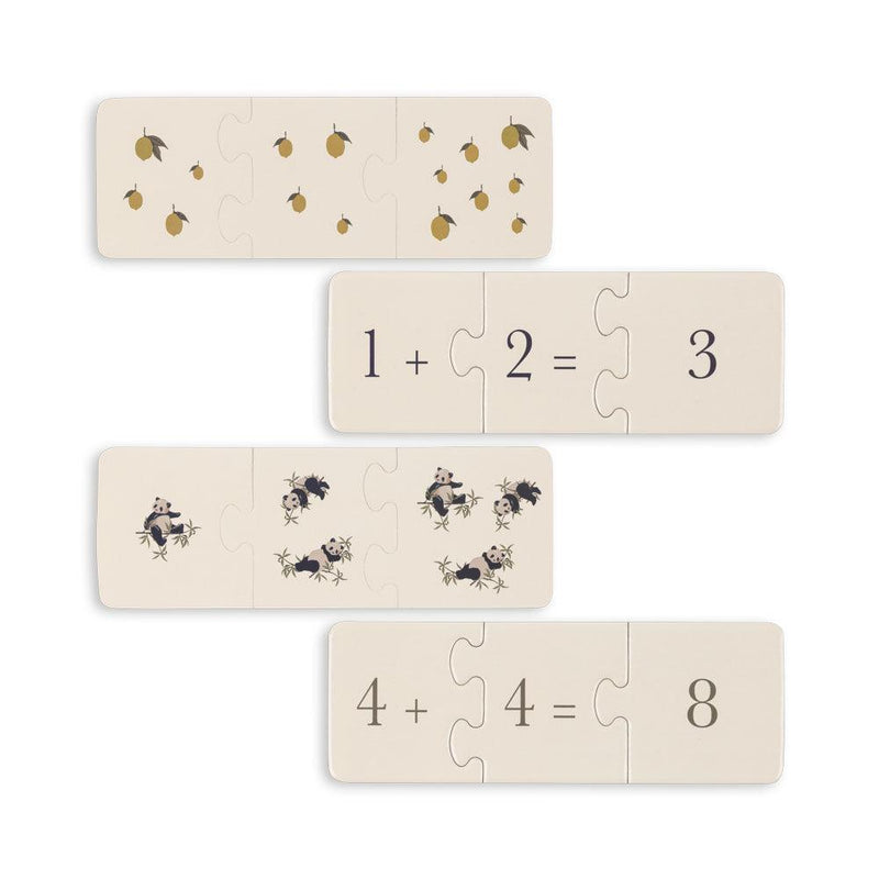 konges cardboard math puzzle