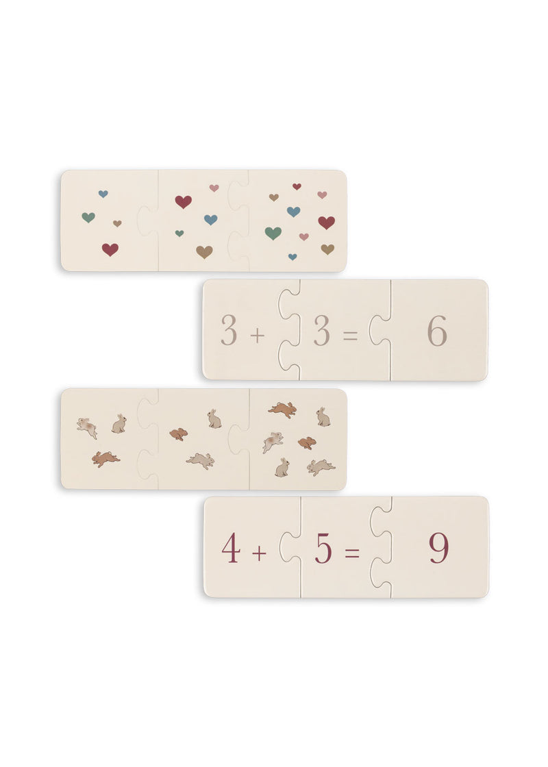 konges cardboard math puzzle